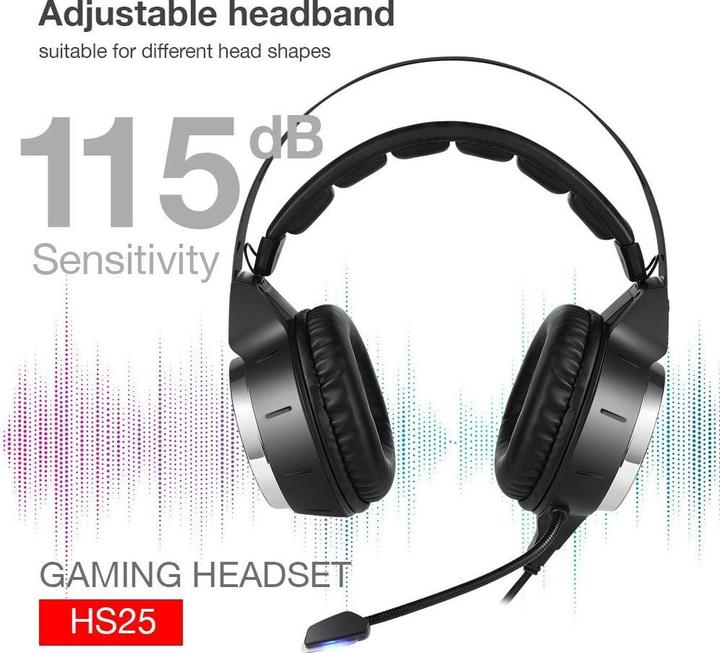 Actual product image Lenovo Gaming Headphones HS25 (Cable)