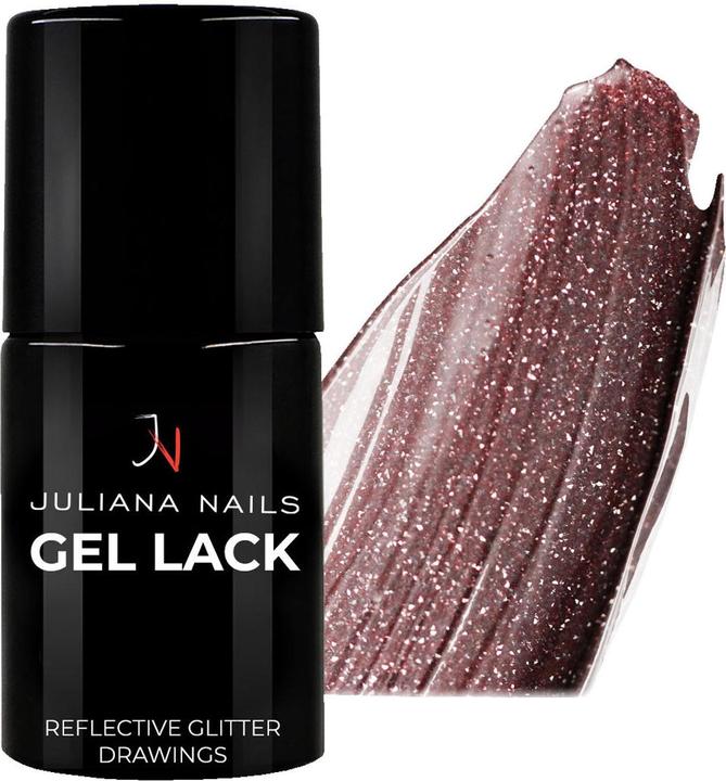 Actual product image Juliana Nails Gel Lack Reflective Glitter Drawings (Reflective Glitter Drawings, UV gel varnish)