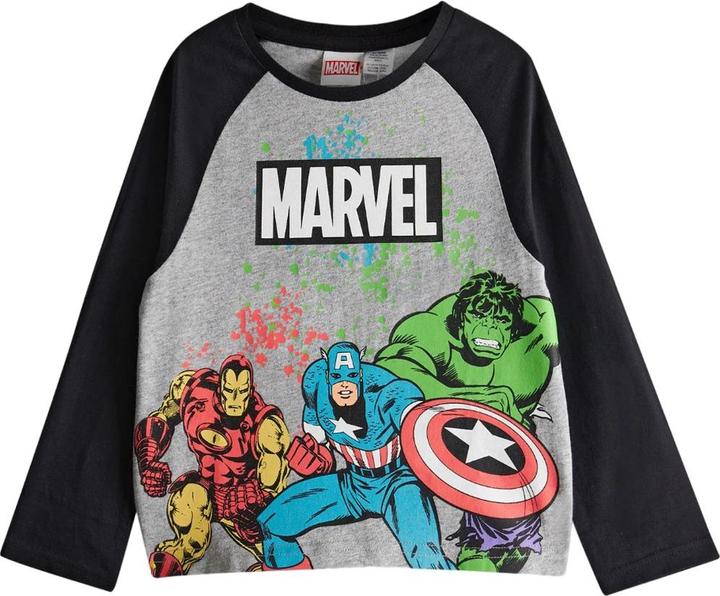 Actual product image Marvel Boys Printed Long Pyjama Set (122)