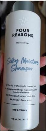 Actual product image Four Reasons Professional Silky Moisture Vegan Shampoo 300ml (300 ml, Liquid shampoo)