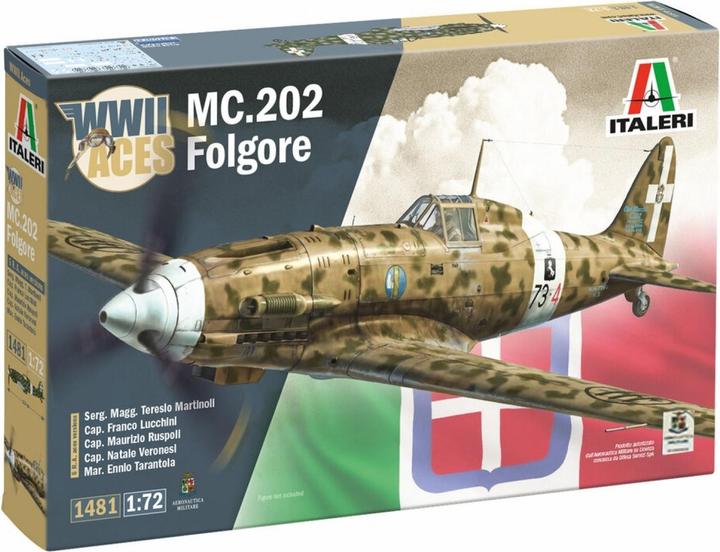 Produktbild Italeri 1:72 MC.202 Folgore Aces