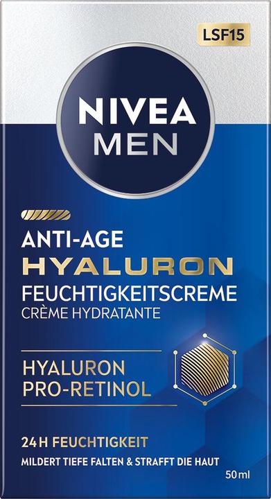 Produktbild NIVEA MEN Anti-Age Hyaluron (50 ml, 24h Creme, SPF 15)