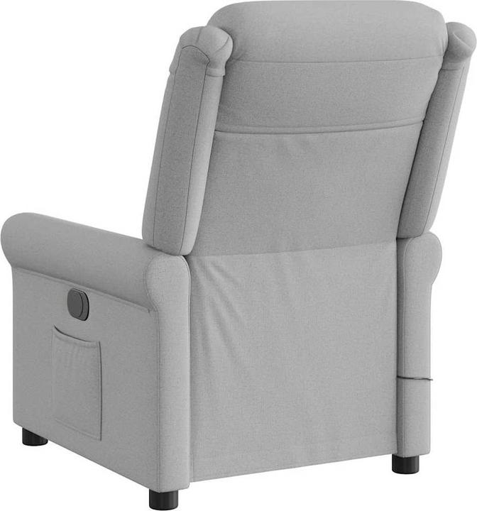Immagine prodotto VidaXL Poltrona massaggiante elettrica in tessuto grigio nuvola