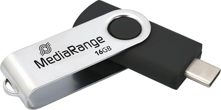 Produktbild MediaRange Swivel Stick (16 GB, USB-C)
