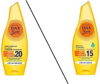 Actual product image DAX Sun Spf15 Protective Emulsion Cocoa Butter & Argan Oil 175Ml (Suntan cream, SPF 15, 175 ml)