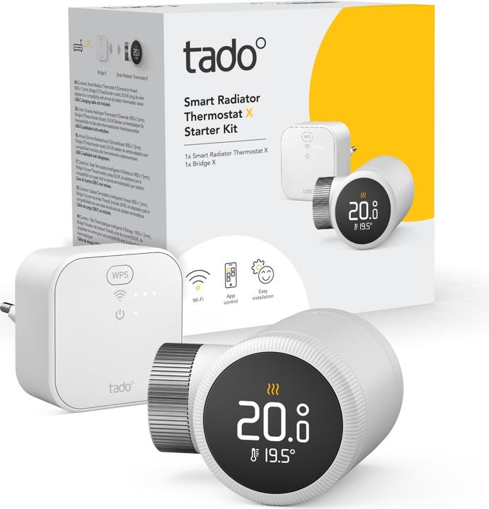 Actual product image tado° Smart Radiator Thermostat X - Starter Kit