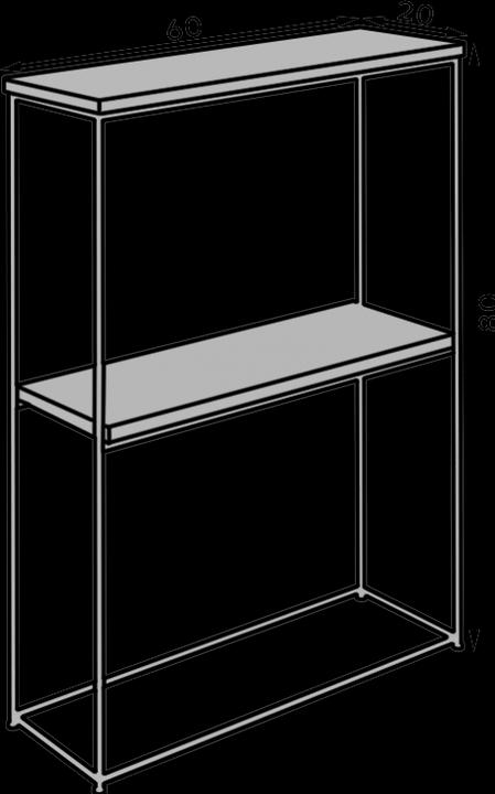 Image du produit ADRK Furniture Table console Velo (80 x 60 x 80 cm)
