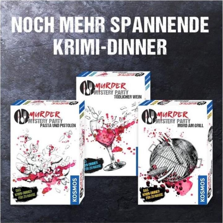Actual product image Kosmos Murder Mystery Party - Murder at the Grill (German)