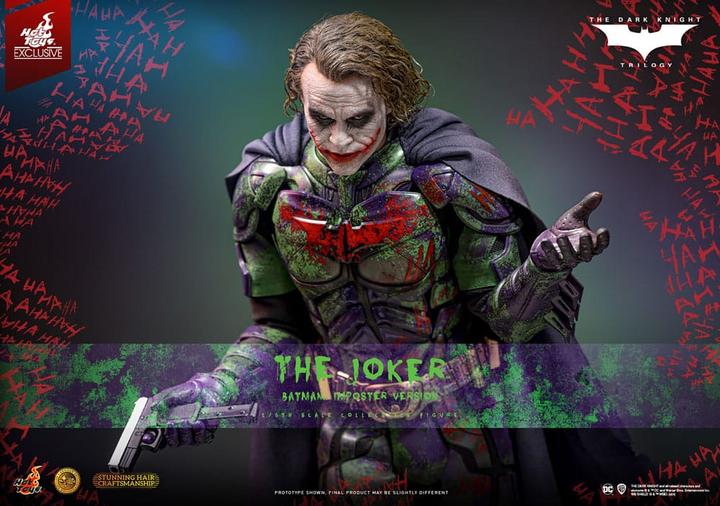 Actual product image Hot Toys The Dark Knight "The Joker - Batman Imposter Version" Exclusive Artisan Edition 1/6 Action Figure
