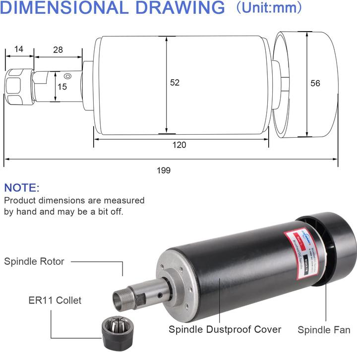 Produktbild CNC Spindelmotor Set