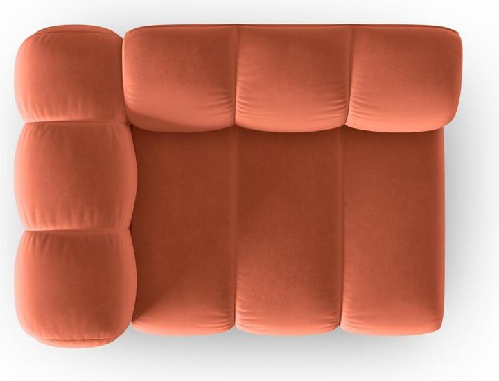 Actual product image Micadoni Velvet Modul Left, "Lupine", 1 Seat, 115x95x70Made in Europe (2 person sofa, 3-seater, 4-seater)