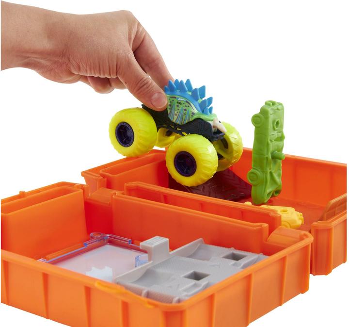 Produktbild Hot Wheels Monster Trucks Stunt N' Go Fossil Fuel Playset (EC)