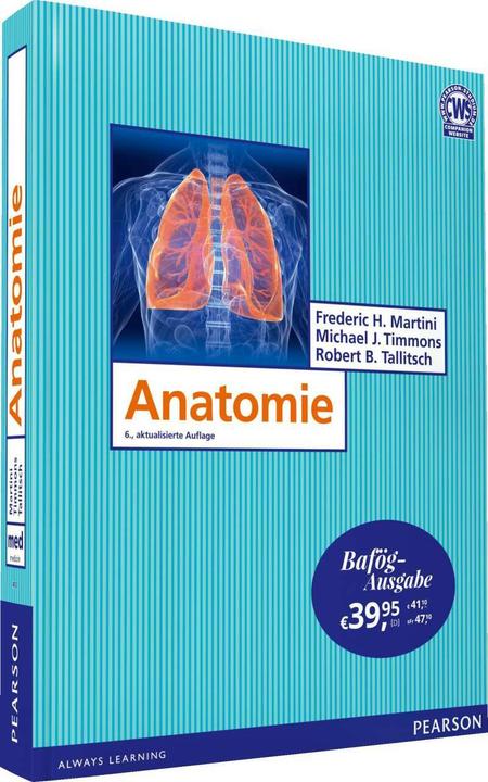 Produktbild Anatomie - Bafög-Ausgabe (Deutsch, Frederic H. Martini, Michael J. Timmons, Robert B. Tallitsch, 2019)