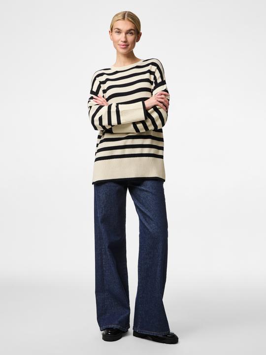 Produktbild Pieces Pcava Ls O-Neck Slit Knit Noos (S)