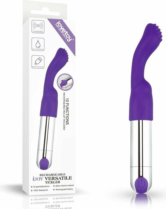 Actual product image Lovetoy Stimulator IJoy Versatile Tickler USB Purple