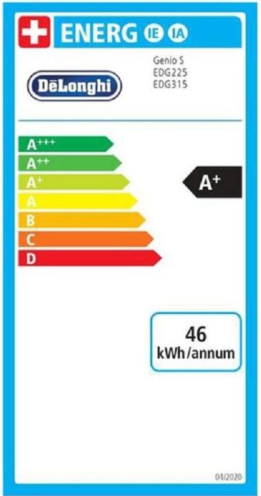 Label énergétique De'Longhi Genio S Plus (NESCAFÉ Dolce Gusto, Fiche CH)