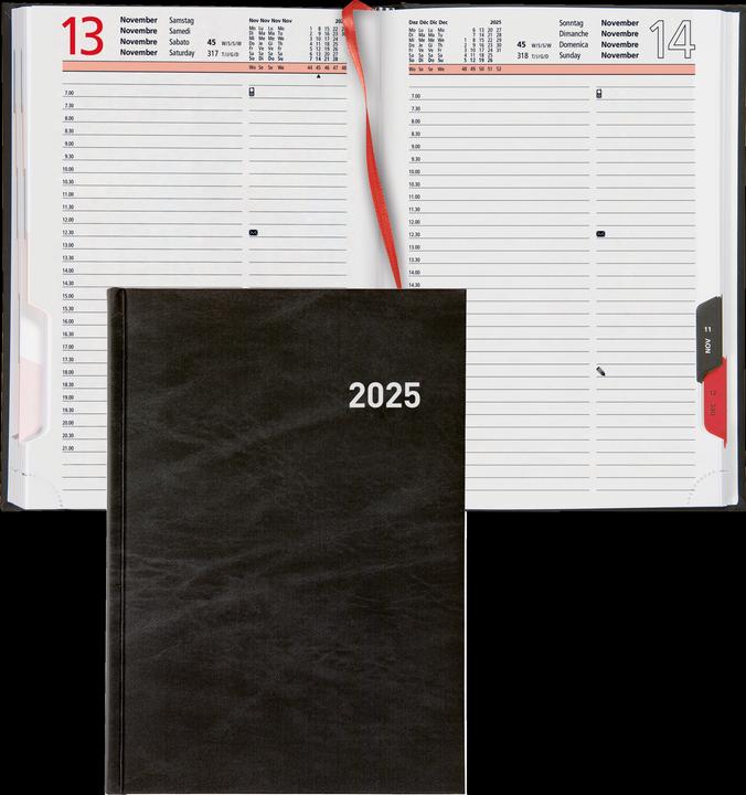 Actual product image Biella Agende business Registra plus (14.5 x 20.5 cm, German, English, Italian, French)