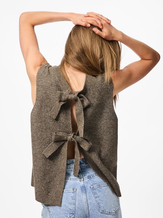 Actual product image Pieces Pcsilly Sl Rev Tie Vest Knit Noos Bc (XL)