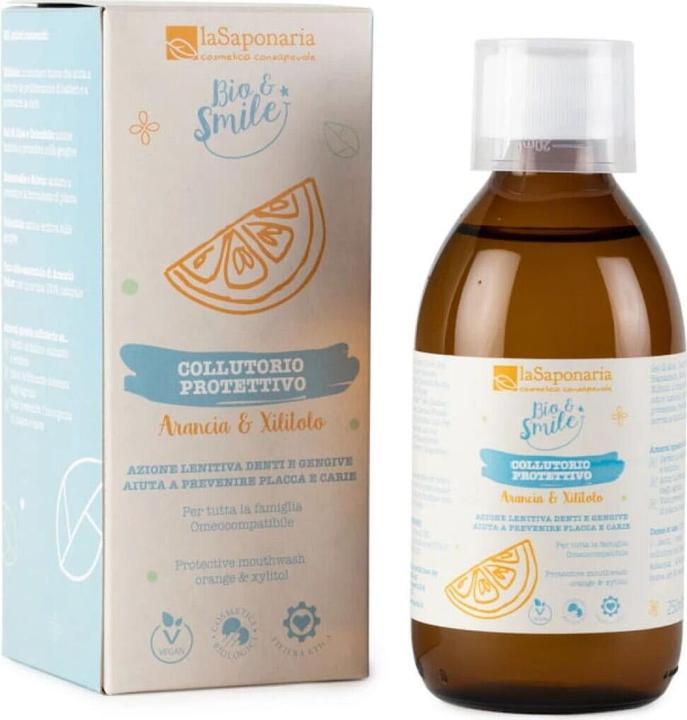 LaSaponaria Sinaasappel en beschermend mondwater La Saponaria (250 ml, Mondwater)