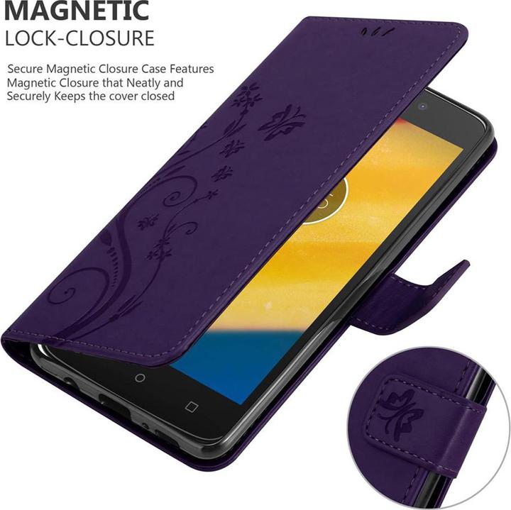 Image du produit Cadorabo Couverture du livre de fleurs (Motorola Moto C Plus)