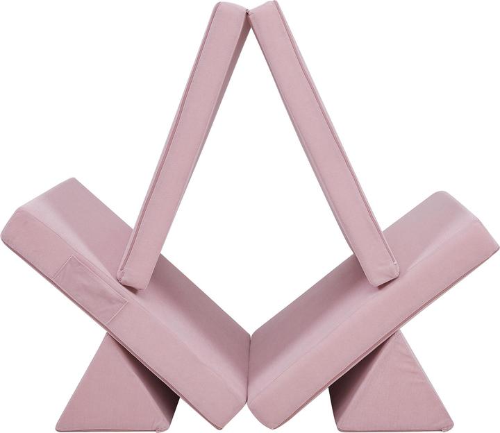 Produktbild En.Casa Spielsofa Norhulta 5-tlg. 150x66x46 cm Cord Rosa (Kindersofa)