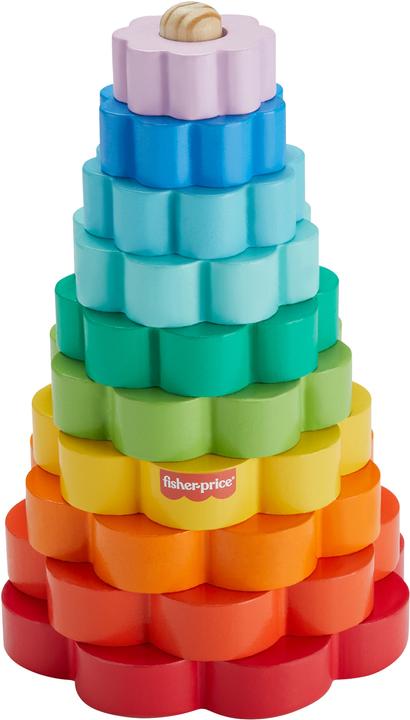 Produktbild Fisher-Price Buntes Holz-Ringstapelset