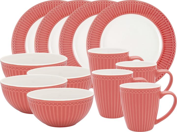 Greengate Alice Frühstücksset coral Set12 (1 Piece)