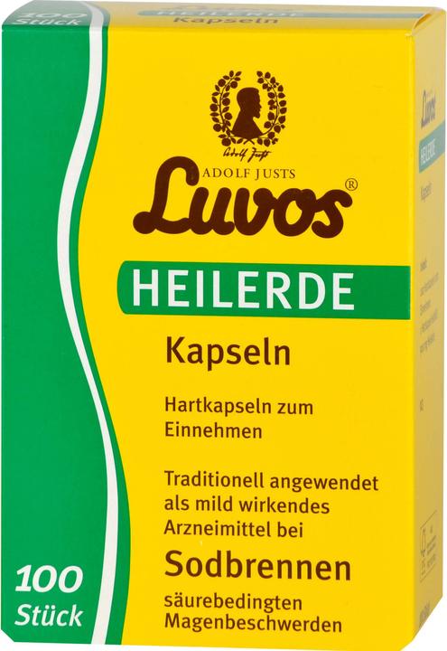 Etichetta energetica Luvos Capsule di terra curativa per il bruciore di stomaco, 100 capsule (100 Pezzo/i)