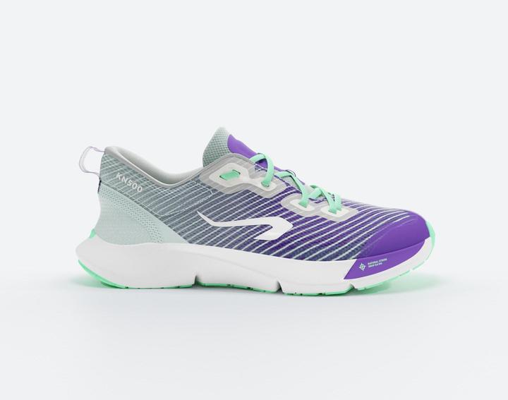 Produktbild Kiprun Laufschuhe Kinder Drop 0 - KN500 grün/schwarz (34)