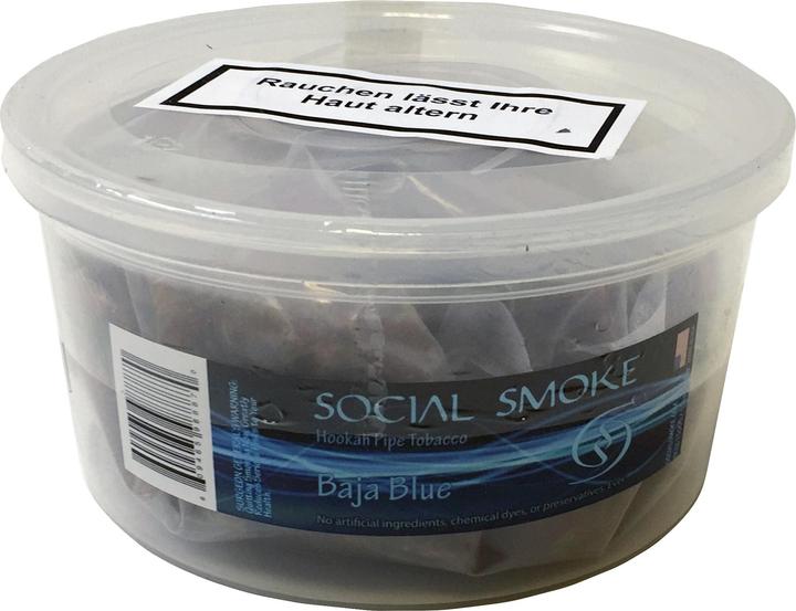 Produktbild Social Smoke Baja Blue 1kg (Blaubeere, Himbeere, Traube, Schokolade)