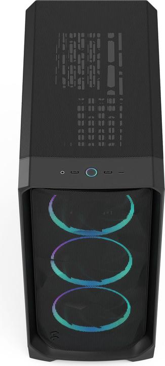 Actual product image Fractal Case Meshify 3 Black RGB TG Light Tint (ATX, Mini-ITX, E-ATX, mATX)