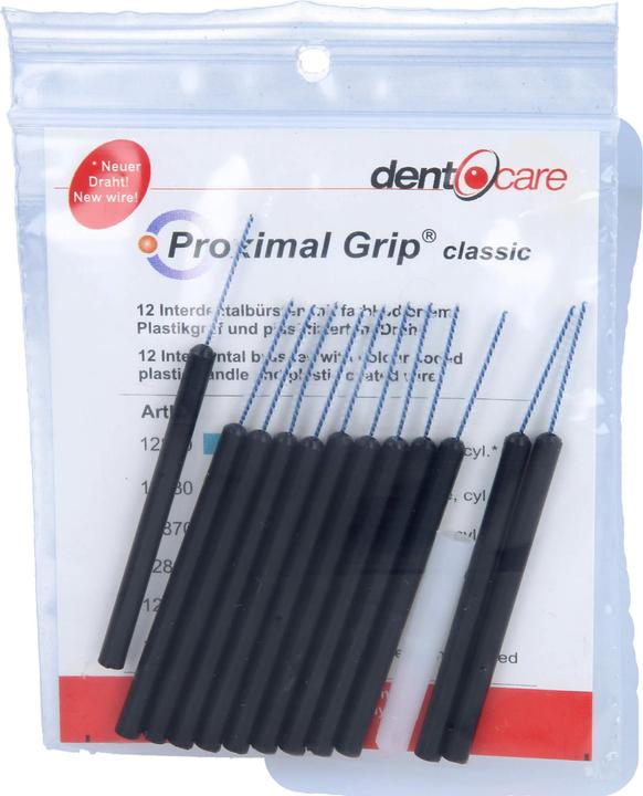 Dent-O-Care Proximal Grip classic xx-fein schwarz Interdentalbürsten 0,65 mm, 12 St. Interdentalbürs (12 x, 0.65 mm)