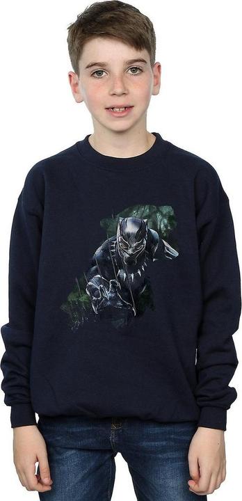 Immagine prodotto Black Felpa in cotone con silhouette selvaggia per ragazzi (140, 146)