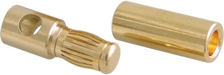 Actual product image Modellbau Lindinger gold contact plug 5,4mm profi 1 pair