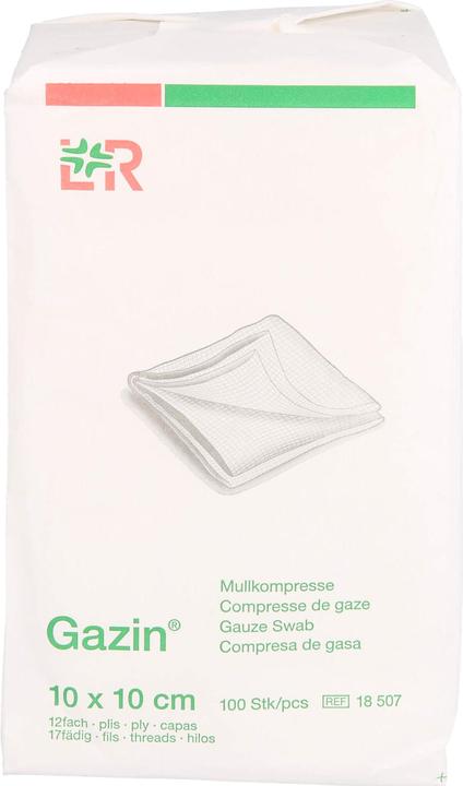Produktbild Gazin Mullkompressen 10x10cm 12-fach unsteril