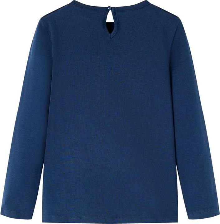 Produktbild VidaXL Kinder-Langarmshirt Marineblau 128,Material: 95 % Baumwolle (128)