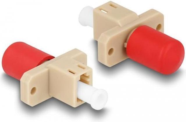 Immagine prodotto Delock Accoppiamento ibrido in fibra ottica da presa simplex LC a presa simplex ST beige (Accoppiamento di rete)