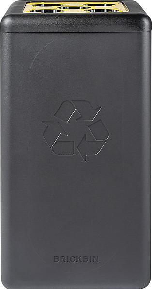 Image du produit ReinigungsBerater Système de tri des déchets BrickBin Collecteur de gobelets noir jaune 65 L avec 5 trous (ouvertures (65 l)