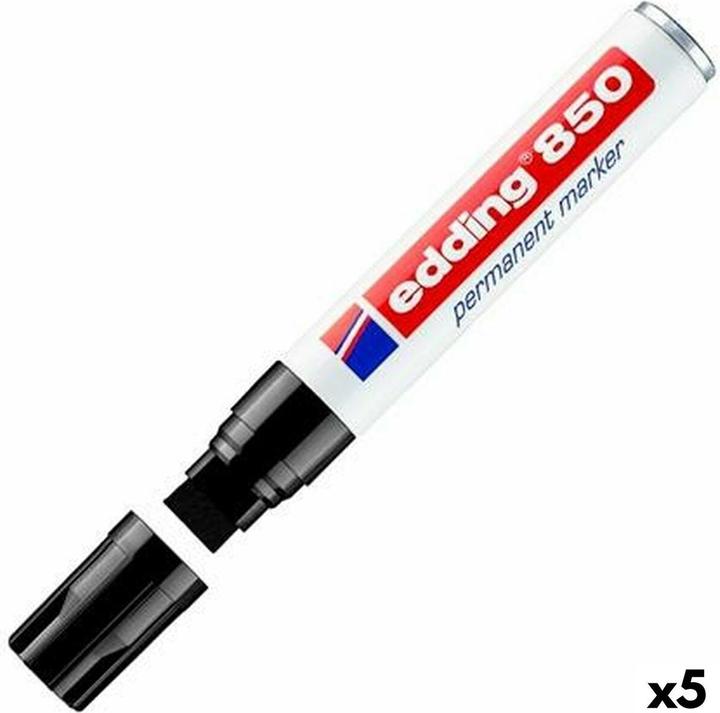 Actual product image Edding 850 Permanent marker, wedge tip, various Colors (Black, 16 mm, 5 x)