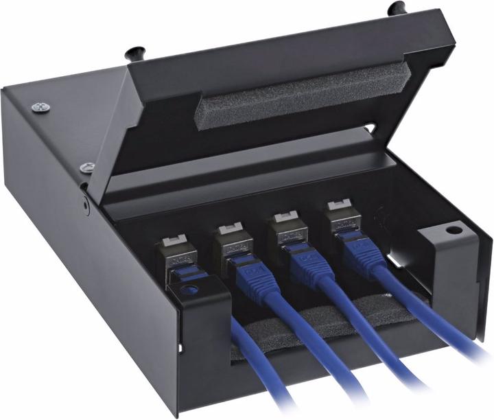 Immagine prodotto InLine Scatola di giunzione a montaggio superficiale per 4 jack RJ45 Keystone