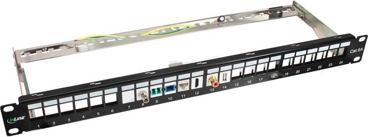 Produktbild InLine Keystone RJ45 Buchse / Buchse Einsatz (Keystone Modul)