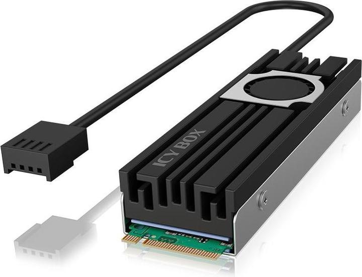 Icy Box Dissipateur thermique avec ventilateur pour SSD M.2