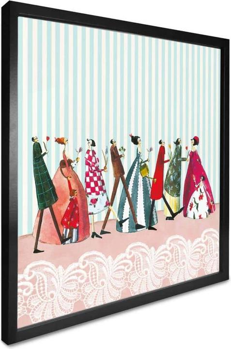 Produktbild Trenddeko Leffler - Familienbesuch (100 x 100 cm)