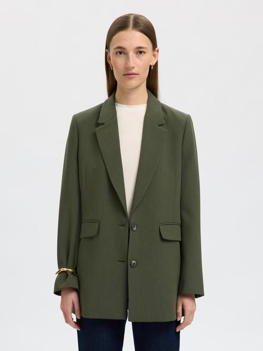 Actual product image Selected Femme Slfrita Ls Relaxed Blazer Mel Noos (36)