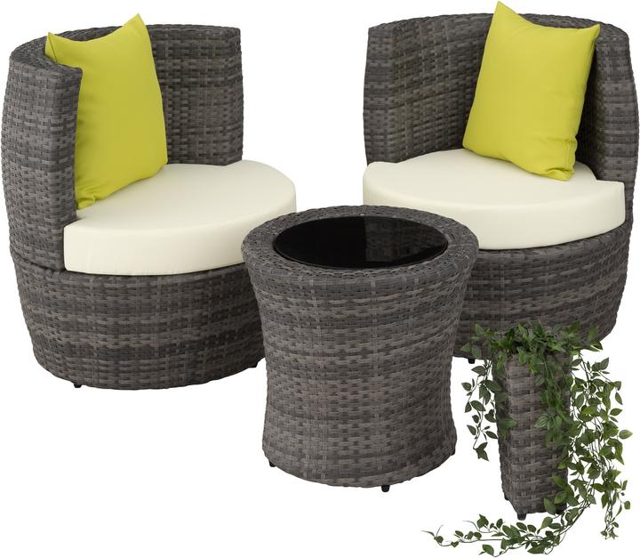 Immagine prodotto tectake Gruppo di seduta Rattan Nizza