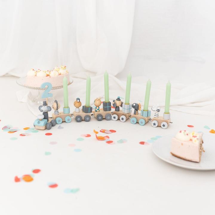 Image du produit Activity Board Train d'anniversaire, cadeau de naissance, train d'anniversaire bougie, train d'anniversaire avec