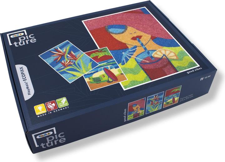 Produktbild Magni PlayMais® ECOPIXX PICTURE Good Vibes - ab 12 Jahren I mit Vorlagen, Zubehör & Anleitung I Natürliche