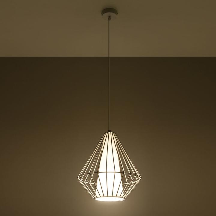 Actual product image famlights Henry in steel in white E27 1 x 60 W (E27)