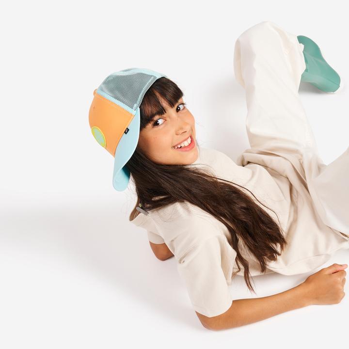 Actual product image Tribord Segelcap Kinder - Sailing 500 orange/blau (52, 53, 54, 55)