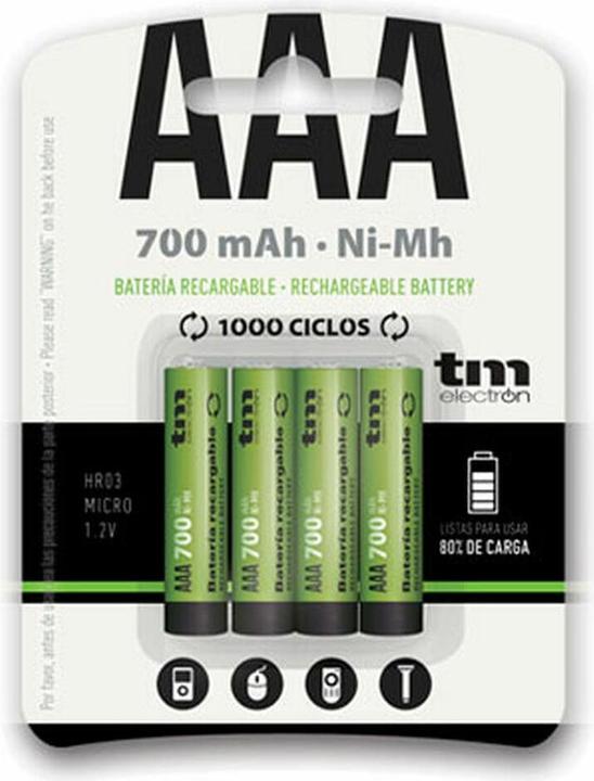 Image du produit TM Electron Akkus R03 Ni-Mh (1 pcs, HR03, 700 mAh)